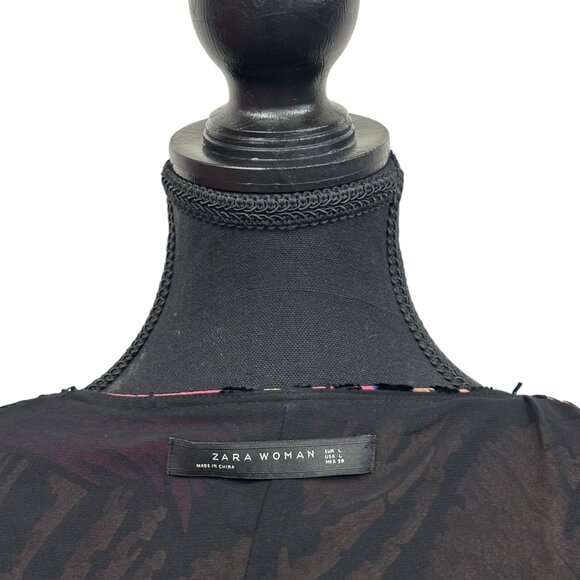 Zara Raised Flower Dress | Midi Length - Picture 5 of 6